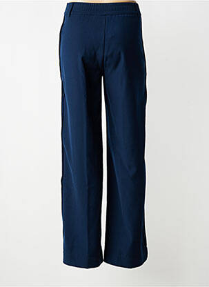 Pantalon large tissage crêpe taille normale bleu AN' GE femme