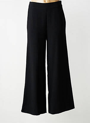 Pantalon large fermeture zip latéral taille normale noir AN' GE femme