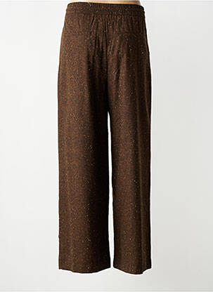 Pantalon large poches taille normale marron SEE U SOON femme