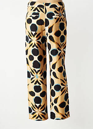 Pantalon droit tissage crêpe taille normale beige SEE U SOON femme