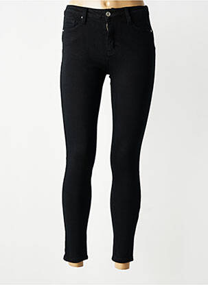 Jeans skinny taille haute taille haute noir COLORFUL femme