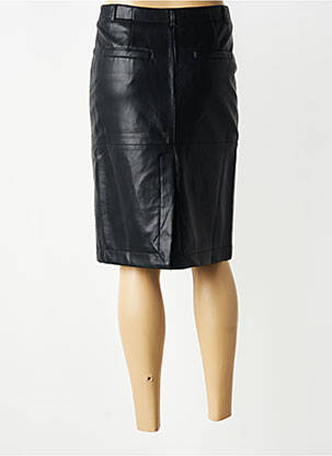Jupe mi-longue coupe droite noir SEE U SOON femme