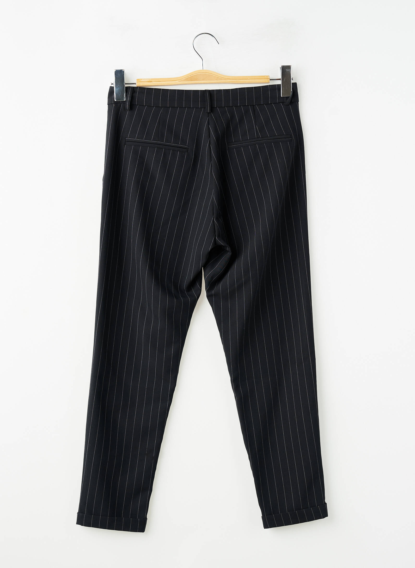 Pantalon 7/8 taille à pinces taille normale noir IMPERIAL femme