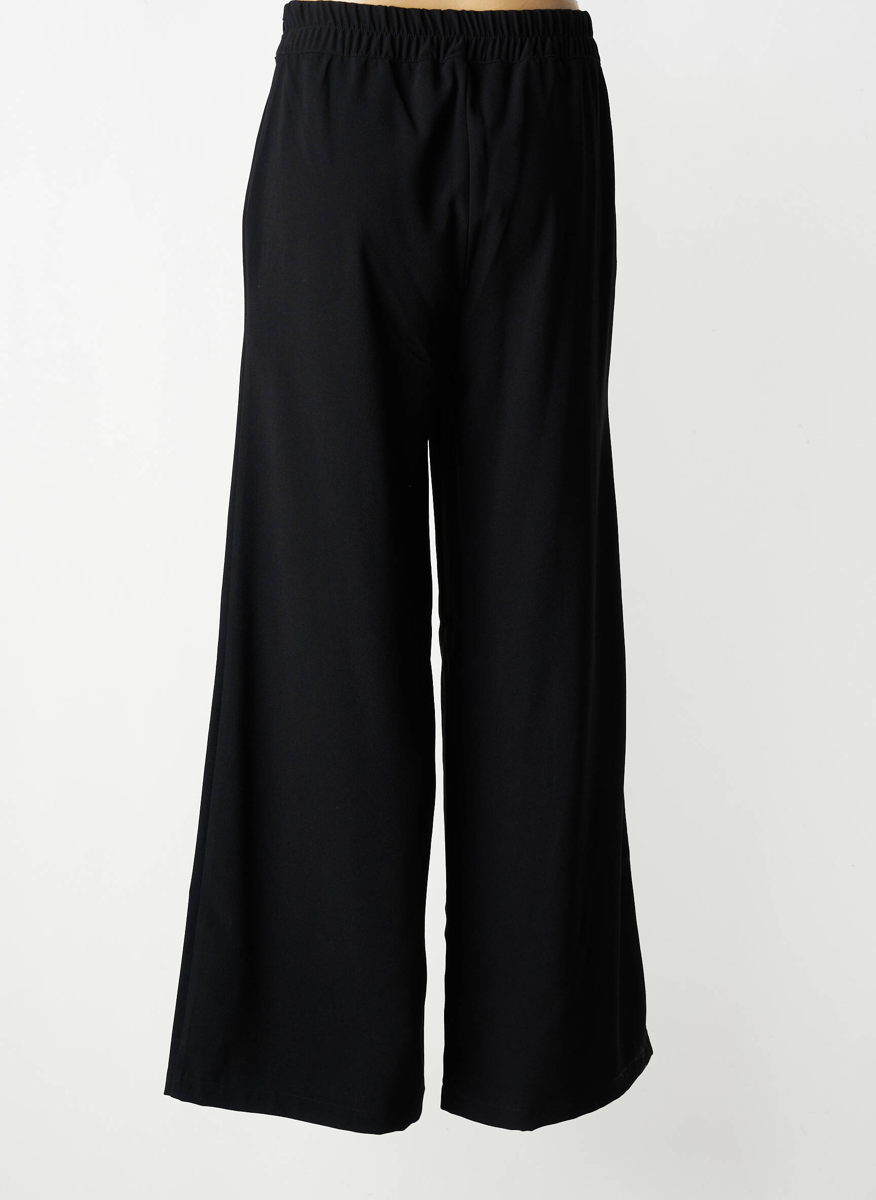 Pantalon large fermeture zip latéral taille normale noir AN' GE femme