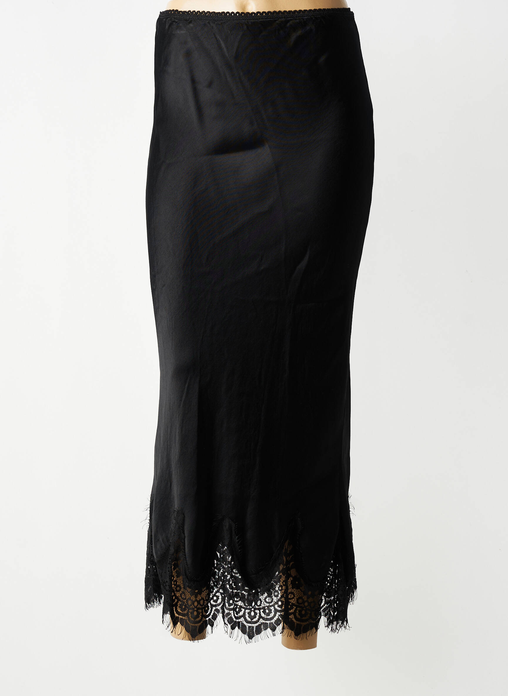 Jupe longue coupe droite noir ALEXANDRE LAURENT femme