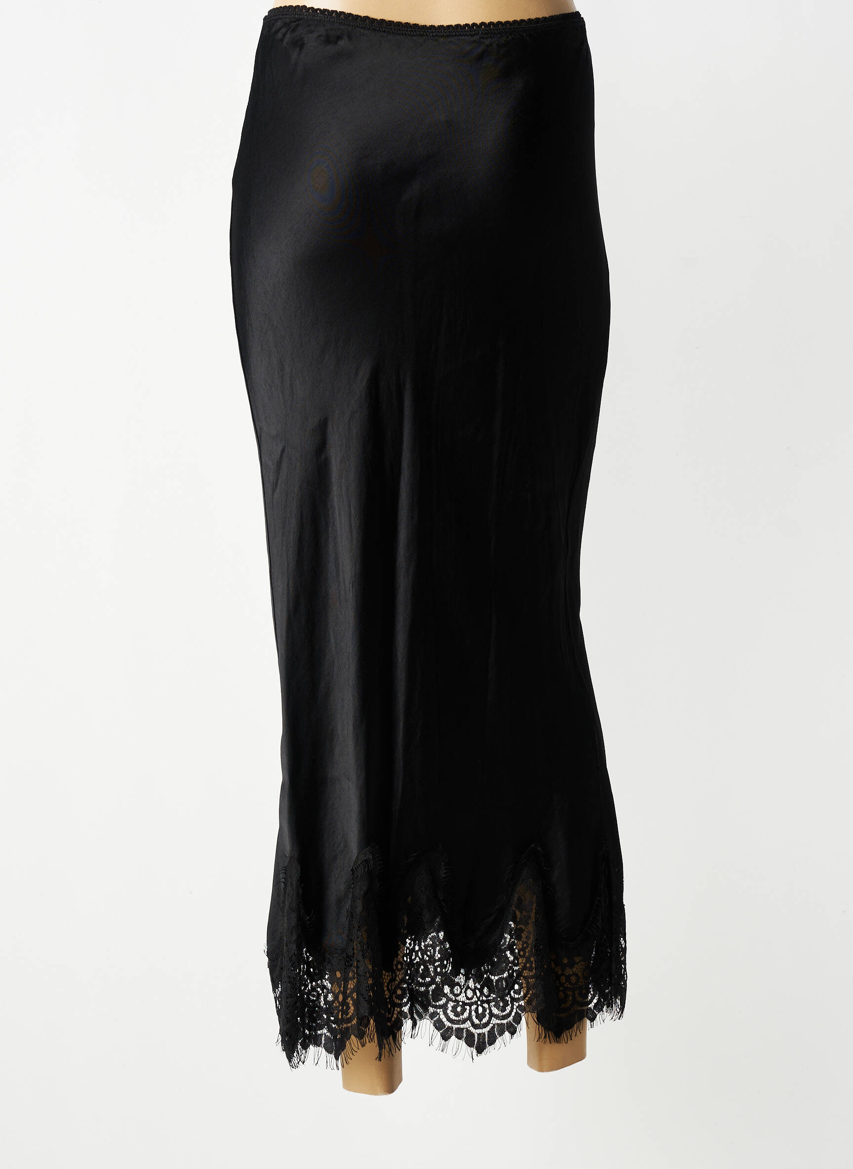 Jupe longue coupe droite noir ALEXANDRE LAURENT femme