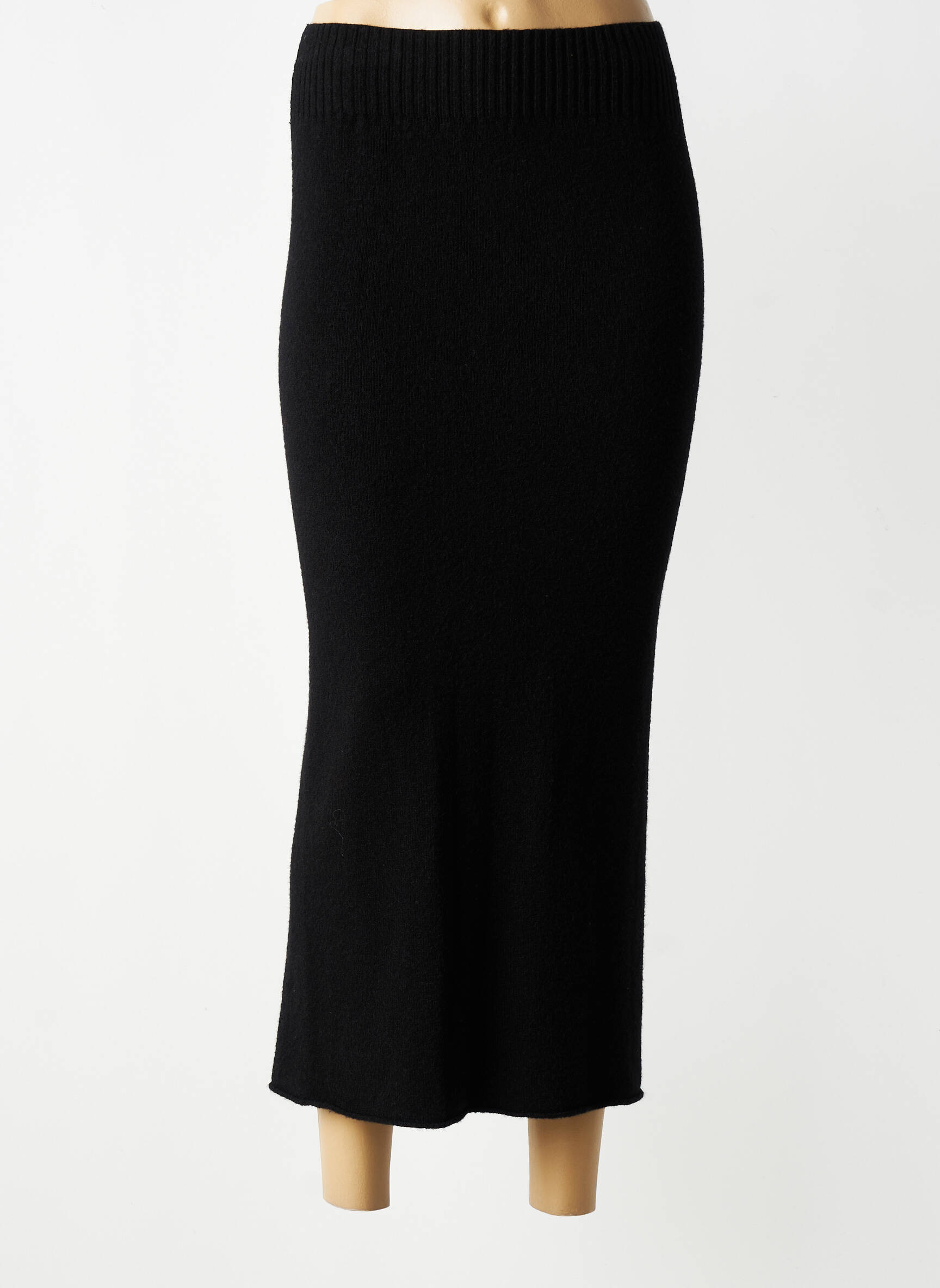 Jupe longue coupe droite noir MAX & ENJOY femme