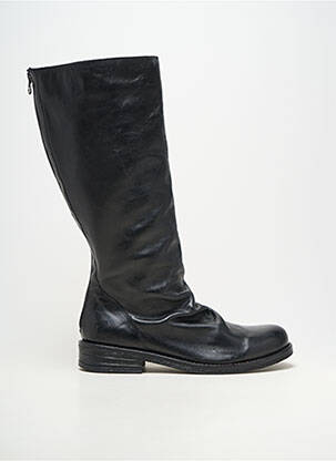 Bottes matière lisse talon plat jusqu'à 3cm noir FELMINI femme