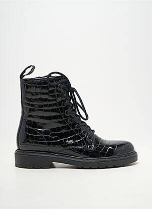 Bottines/boots fermeture zip et lacets talon plat jusqu'à 3cm noir NERO GIARDINI femme