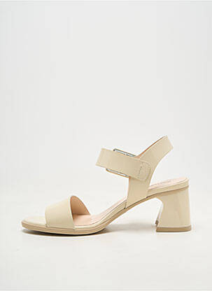 Sandales/nu pieds matière lisse talon de 7 à 9cm beige NERO GIARDINI femme