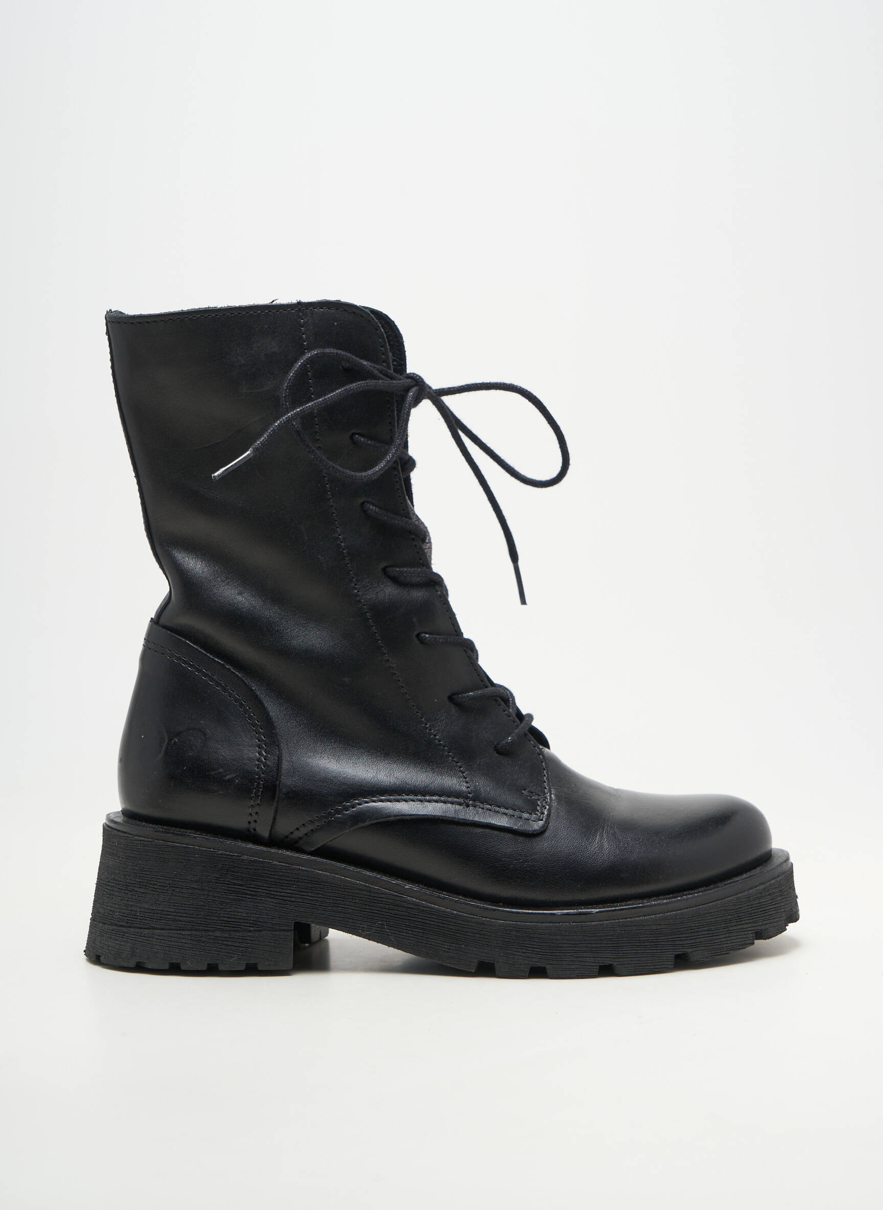 Bottines/boots fermeture zip et lacets talon de 4 à 6cm noir FELMINI femme