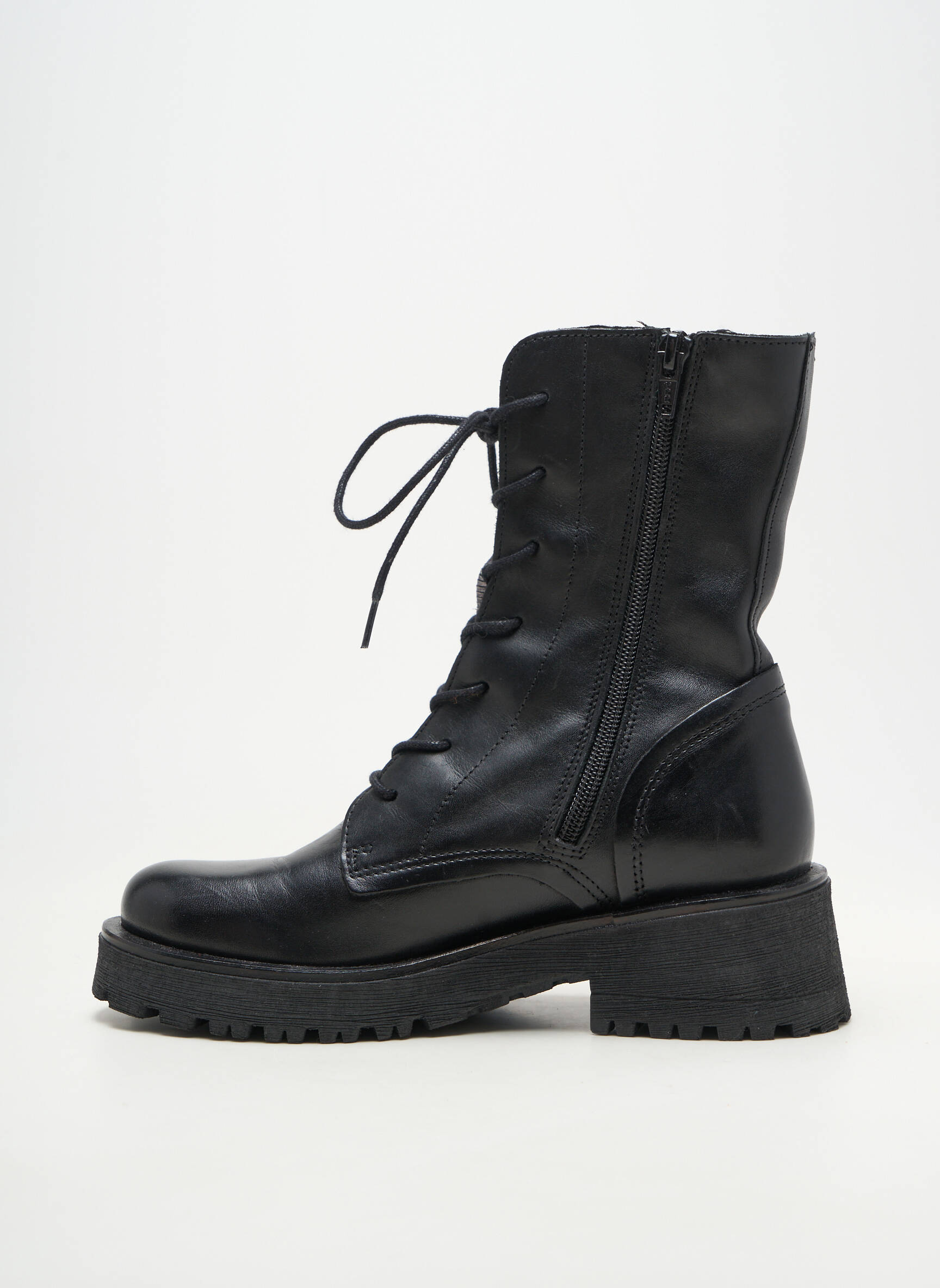 Bottines/boots fermeture zip et lacets talon de 4 à 6cm noir FELMINI femme