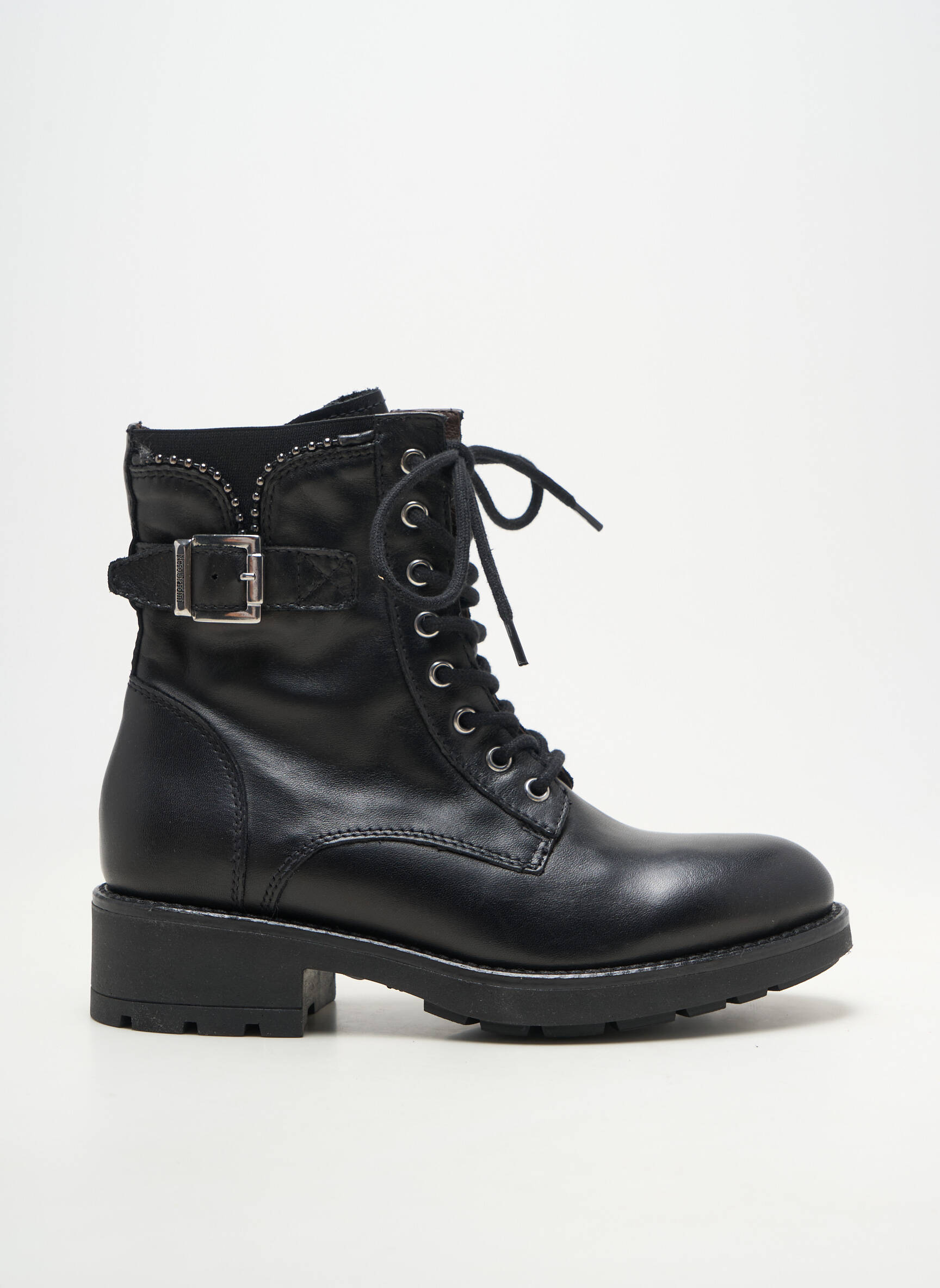 Bottines/boots fermeture zip et lacets talon de 4 à 6cm noir NERO GIARDINI femme