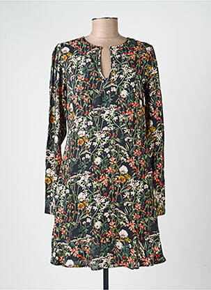 Robe courte manches longues manches longues noir SCOTCH & SODA femme