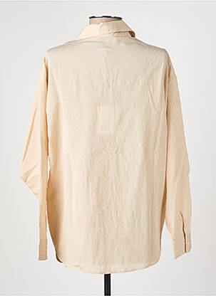 Chemisier tissage popeline manches longues orange SACRÉCOEUR femme