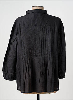 Chemisier fermeture boutonnée sur le devant manches 3/4 gris LEON & HARPER femme
