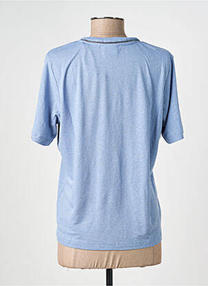 T-shirt coupe droite manches courtes bleu SCOTCH & SODA femme