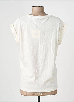 T-shirt coupe droite manches courtes beige MKT STUDIO femme