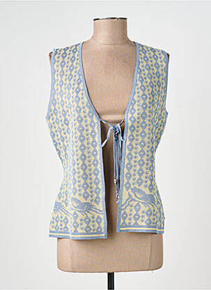 Gilet sans manche maille fine bleu SCOTCH & SODA femme