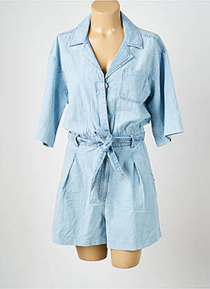 Combishort fermeture boutonnée sur le devant manches courtes bleu SCOTCH & SODA femme