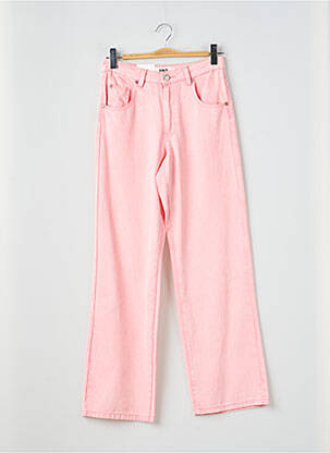 Jeans coupe large poches taille haute rose MKT STUDIO femme
