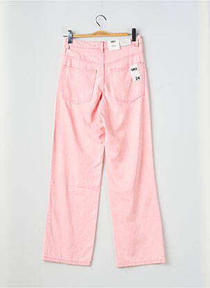 Jeans coupe large poches taille haute rose MKT STUDIO femme
