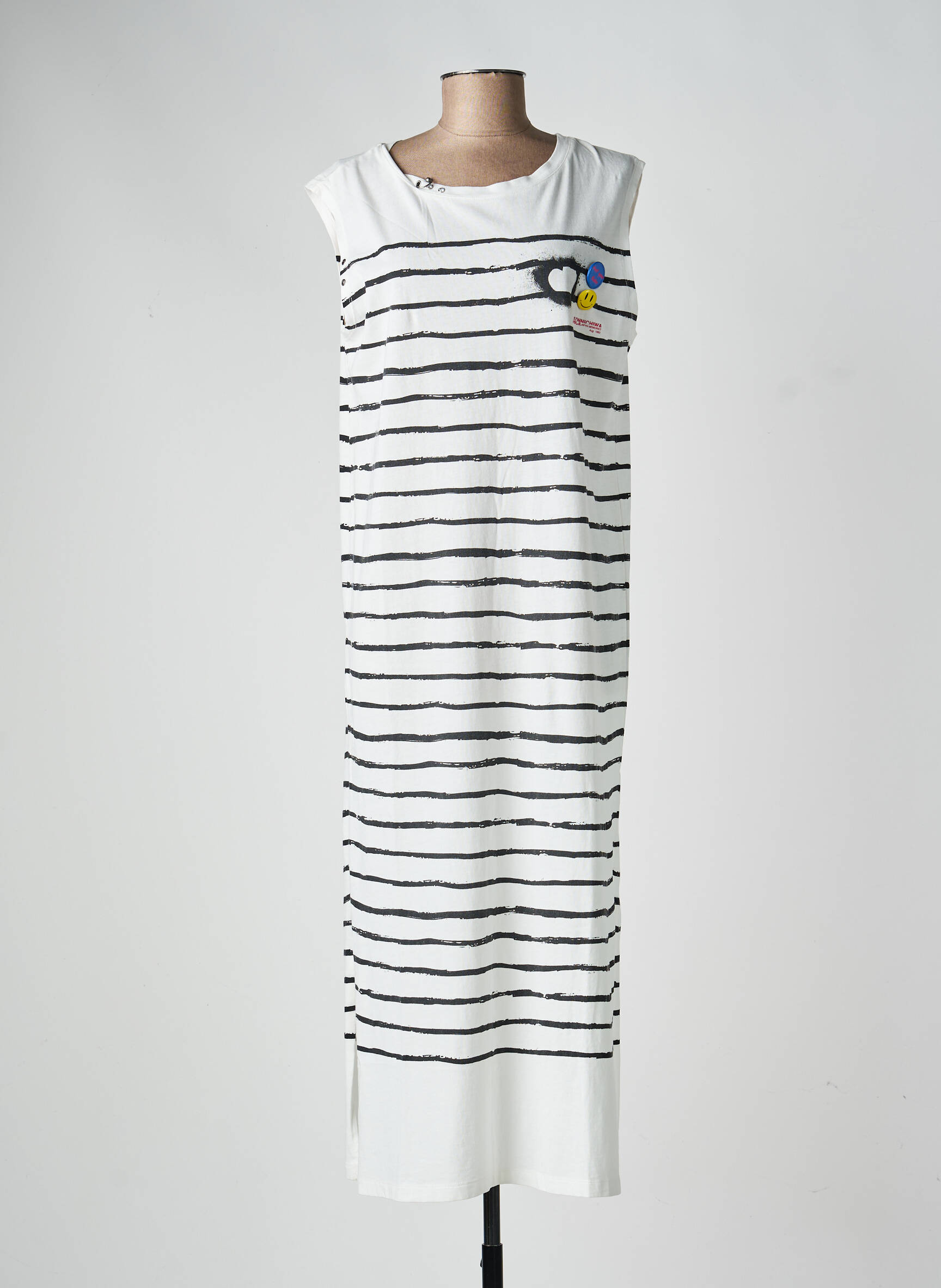 Robe longue sans manche sans manche noir FREEMAN T.PORTER femme