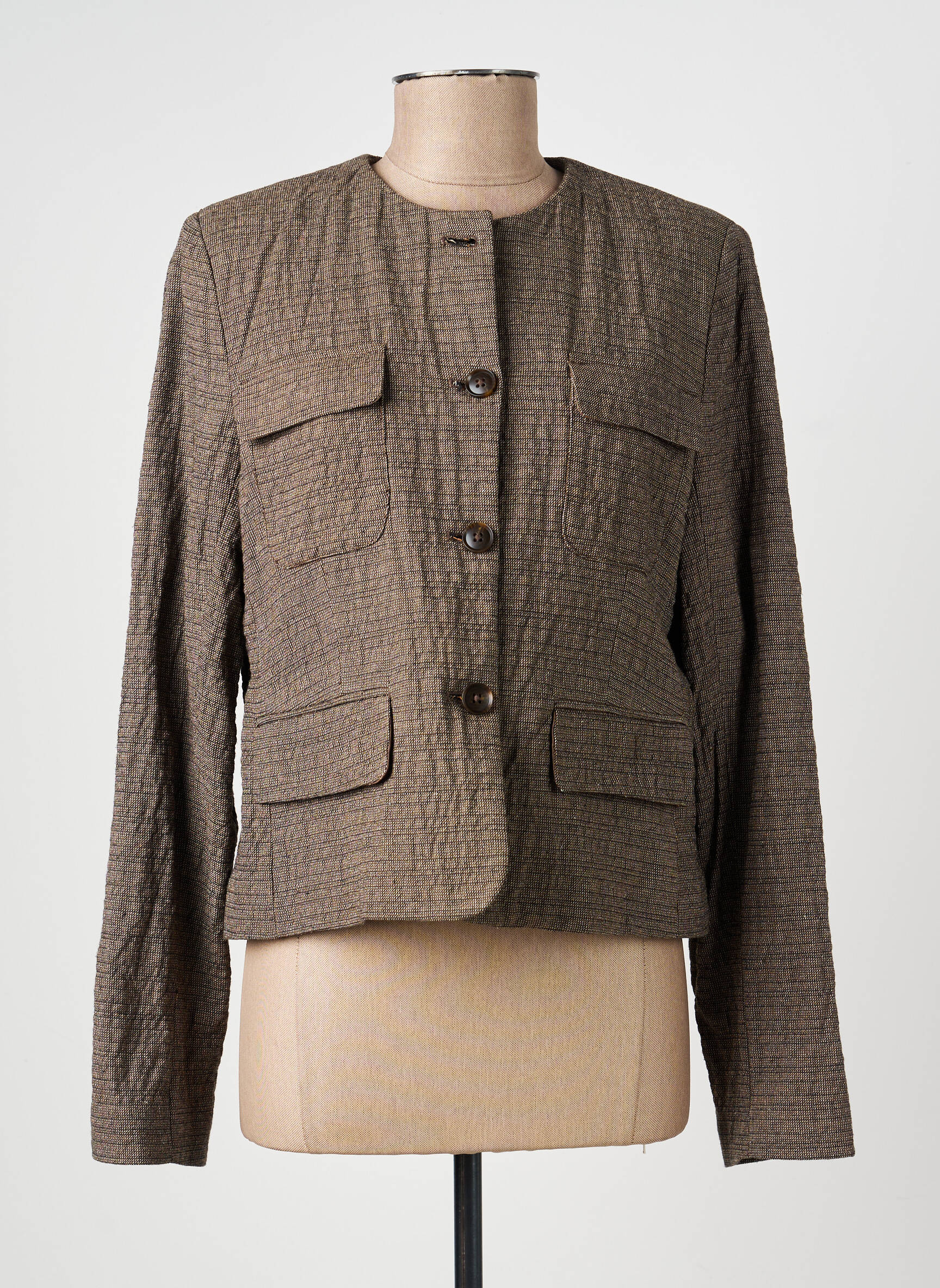 Veste chic poches marron MKT STUDIO femme