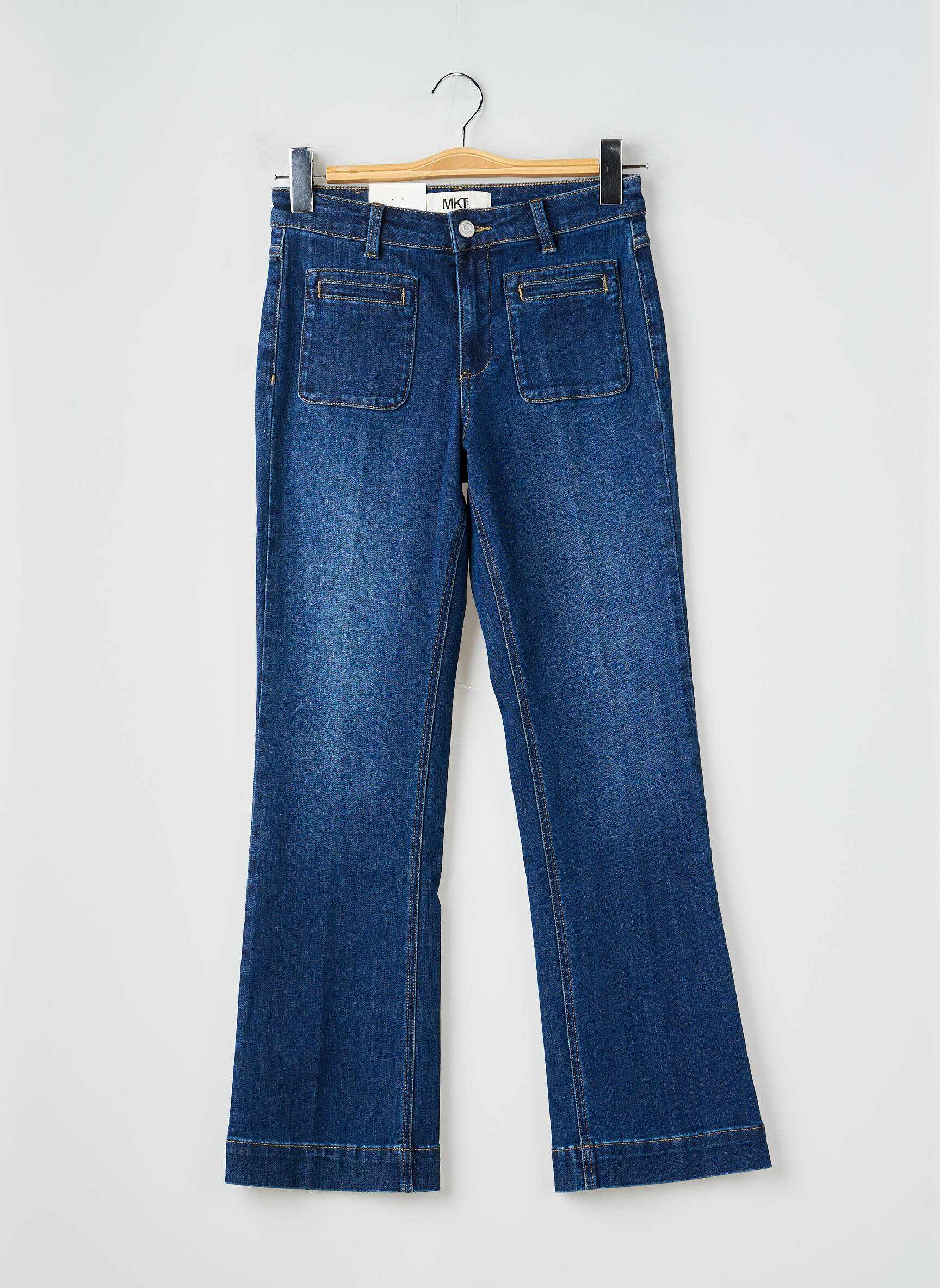 Jeans bootcut taille normale taille normale bleu MKT STUDIO femme