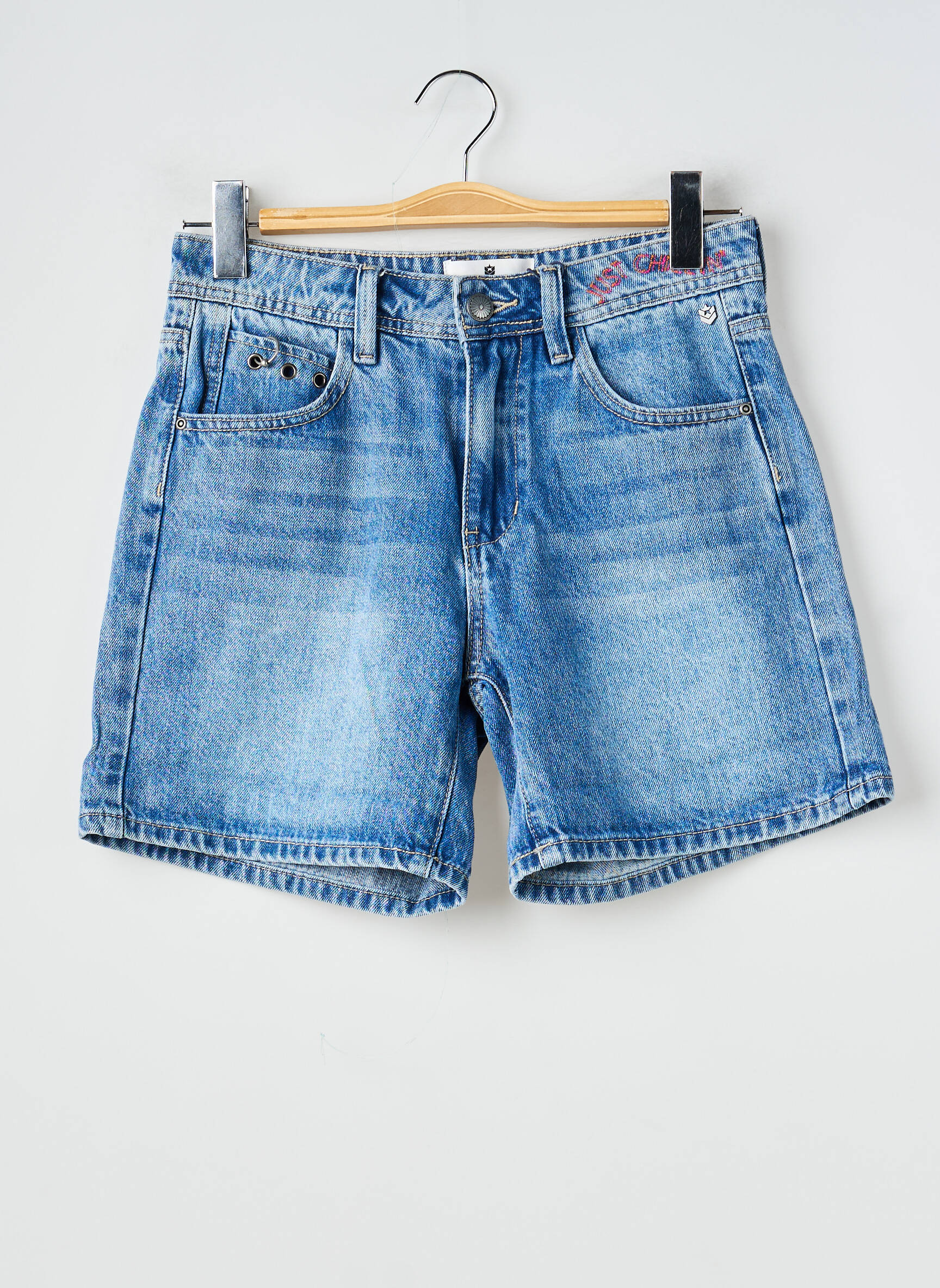 Short tissage denim taille normale bleu FREEMAN T.PORTER femme