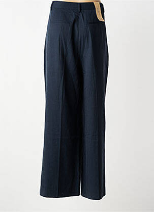 Pantalon large tissage crêpe taille haute bleu SCOTCH & SODA femme