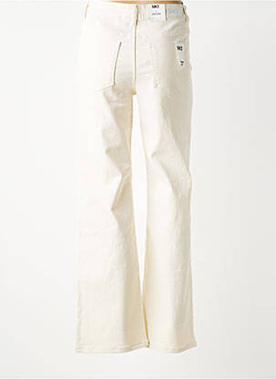 Jeans coupe large stretch taille haute beige MKT STUDIO femme