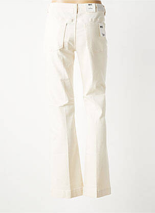 Jean coupe flare taille haute taille haute beige MKT STUDIO femme