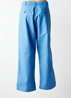 Pantalon droit taille à pinces taille normale bleu LEON & HARPER femme
