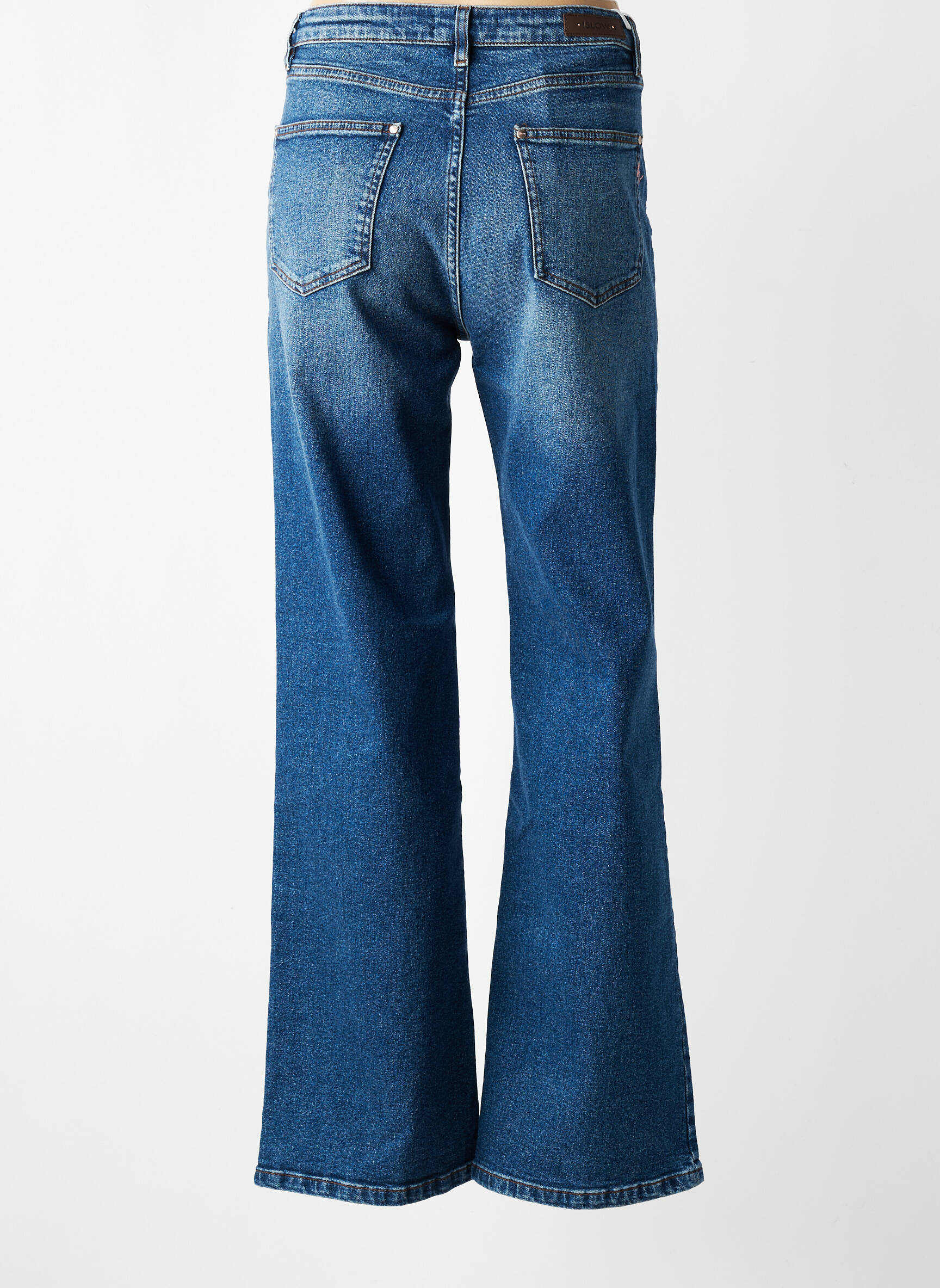 Jean coupe flare stretch taille haute bleu ISLOW femme