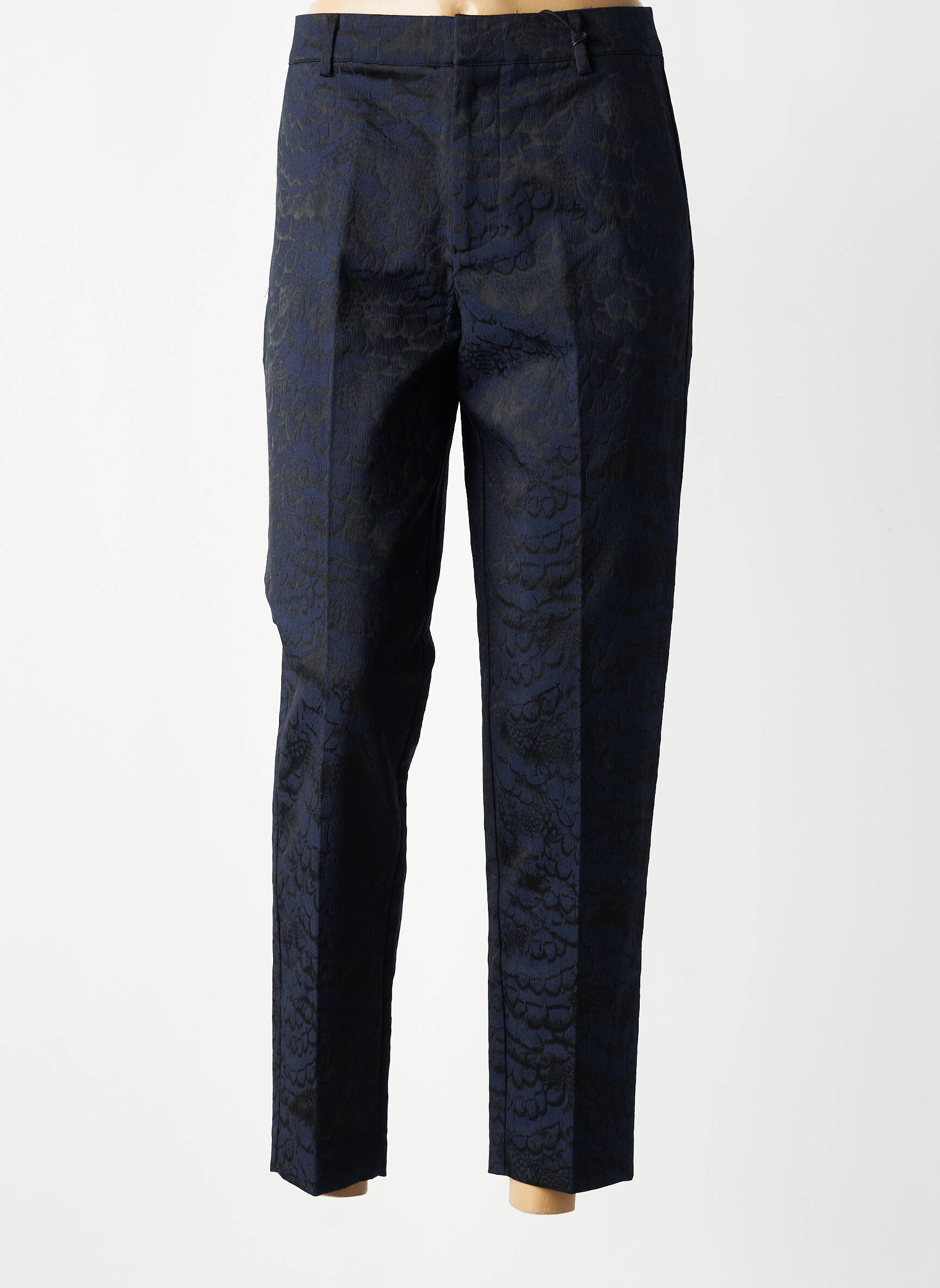 Pantalon 7/8 taille haute taille haute bleu SCOTCH & SODA femme