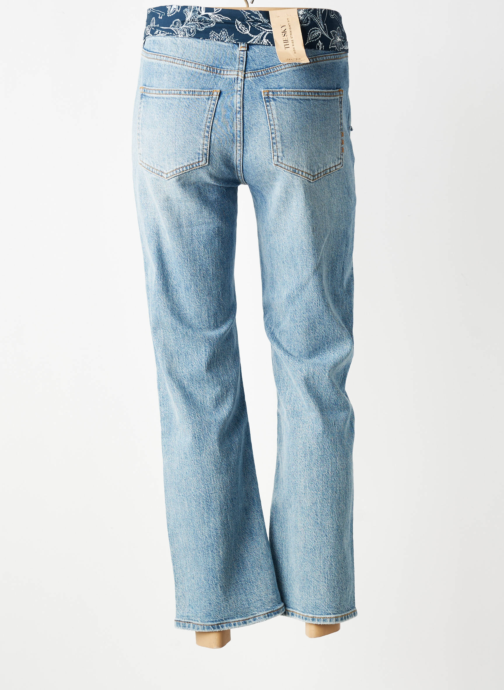 Jeans coupe droite stretch taille normale bleu SCOTCH & SODA femme