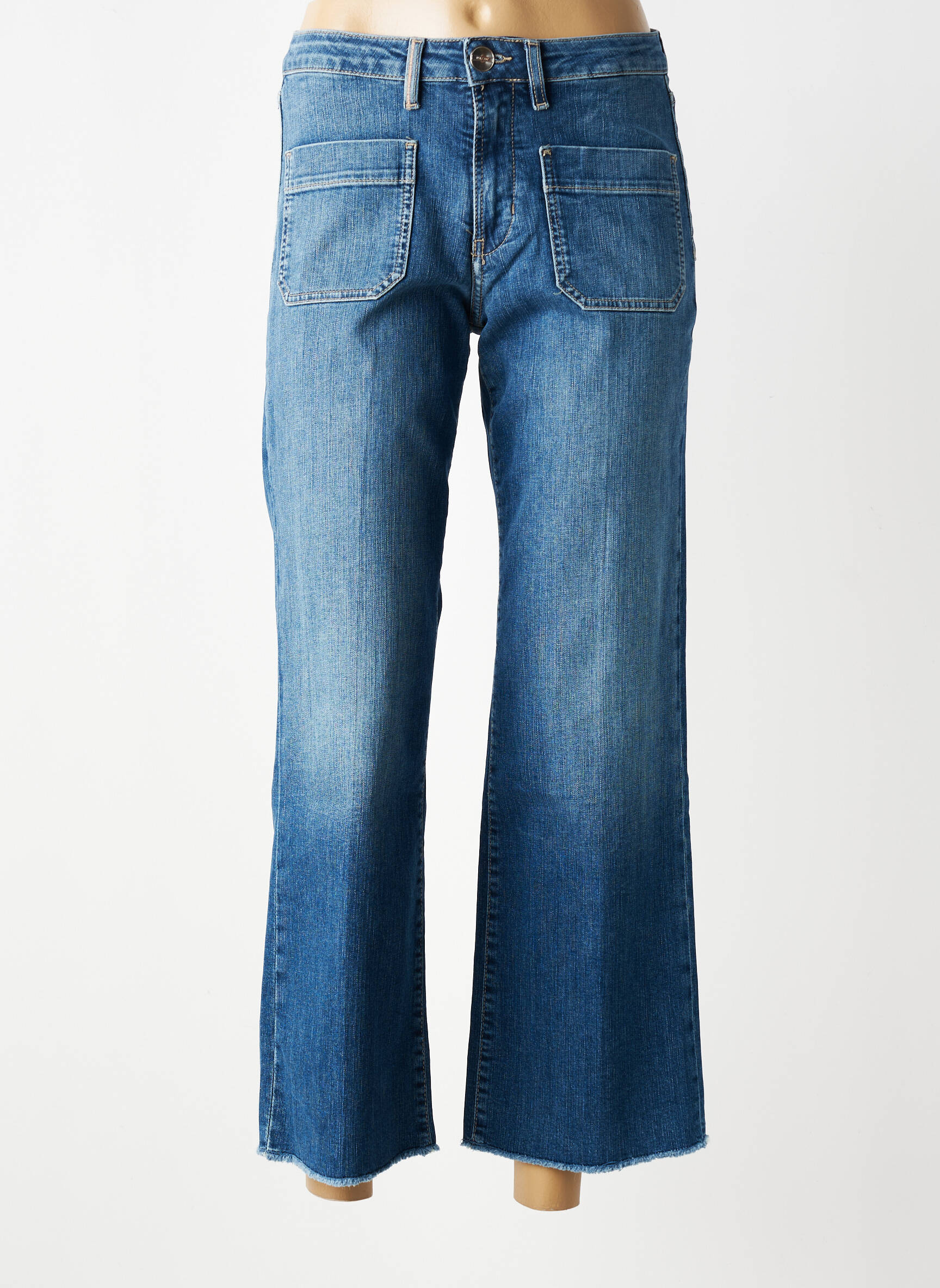 Jeans bootcut taille haute taille haute bleu ISLOW femme
