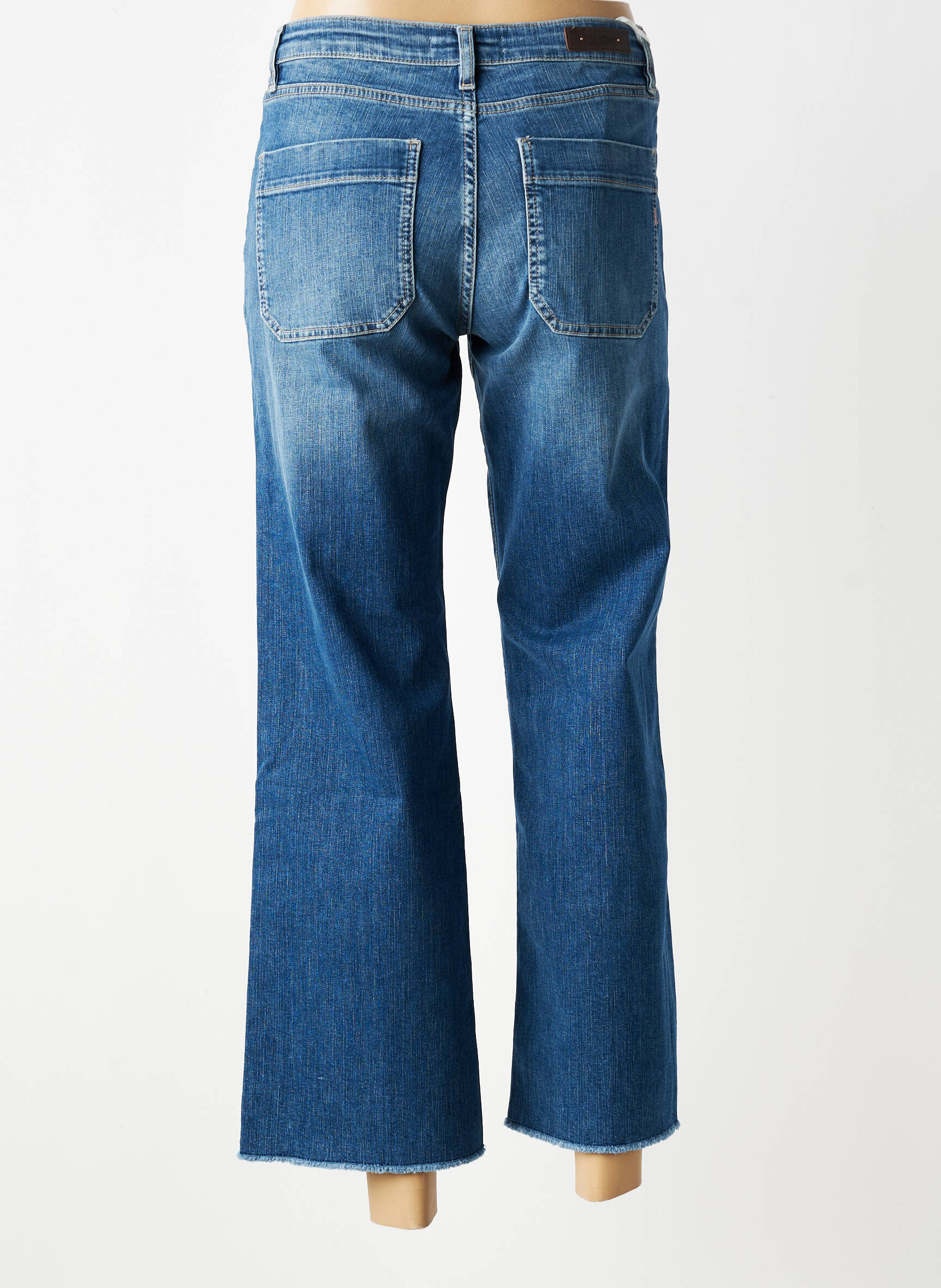 Jeans bootcut taille haute taille haute bleu ISLOW femme