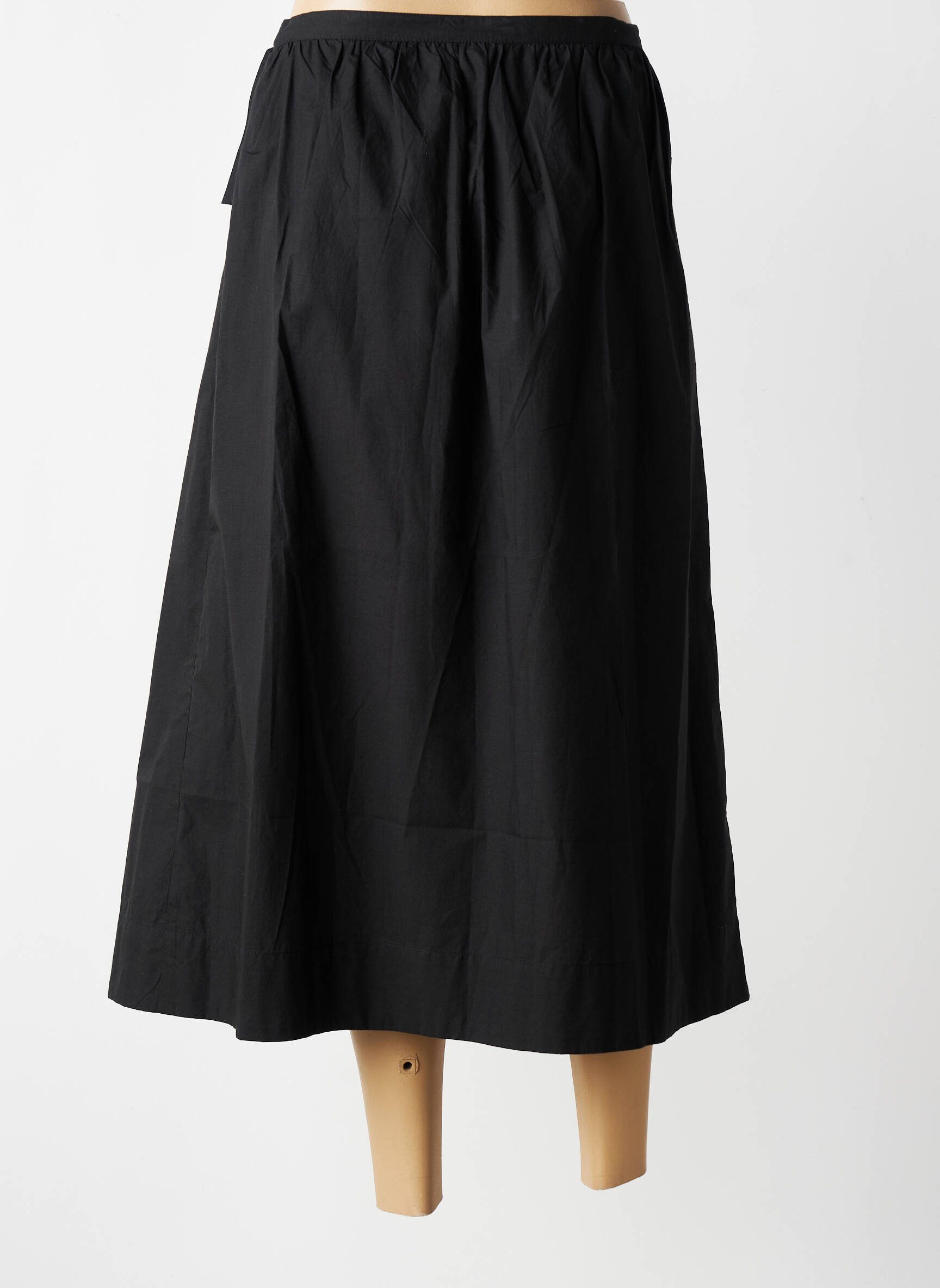 Jupe longue doublure noir LEON & HARPER femme