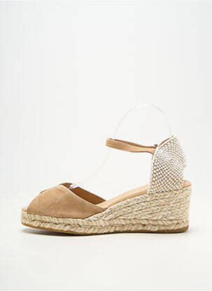 Espadrilles fermeture boucle(s) talon de 4 à 6cm beige GAIMO femme