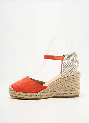 Espadrilles bout rond talon de 7 à 9cm rouge GAIMO femme