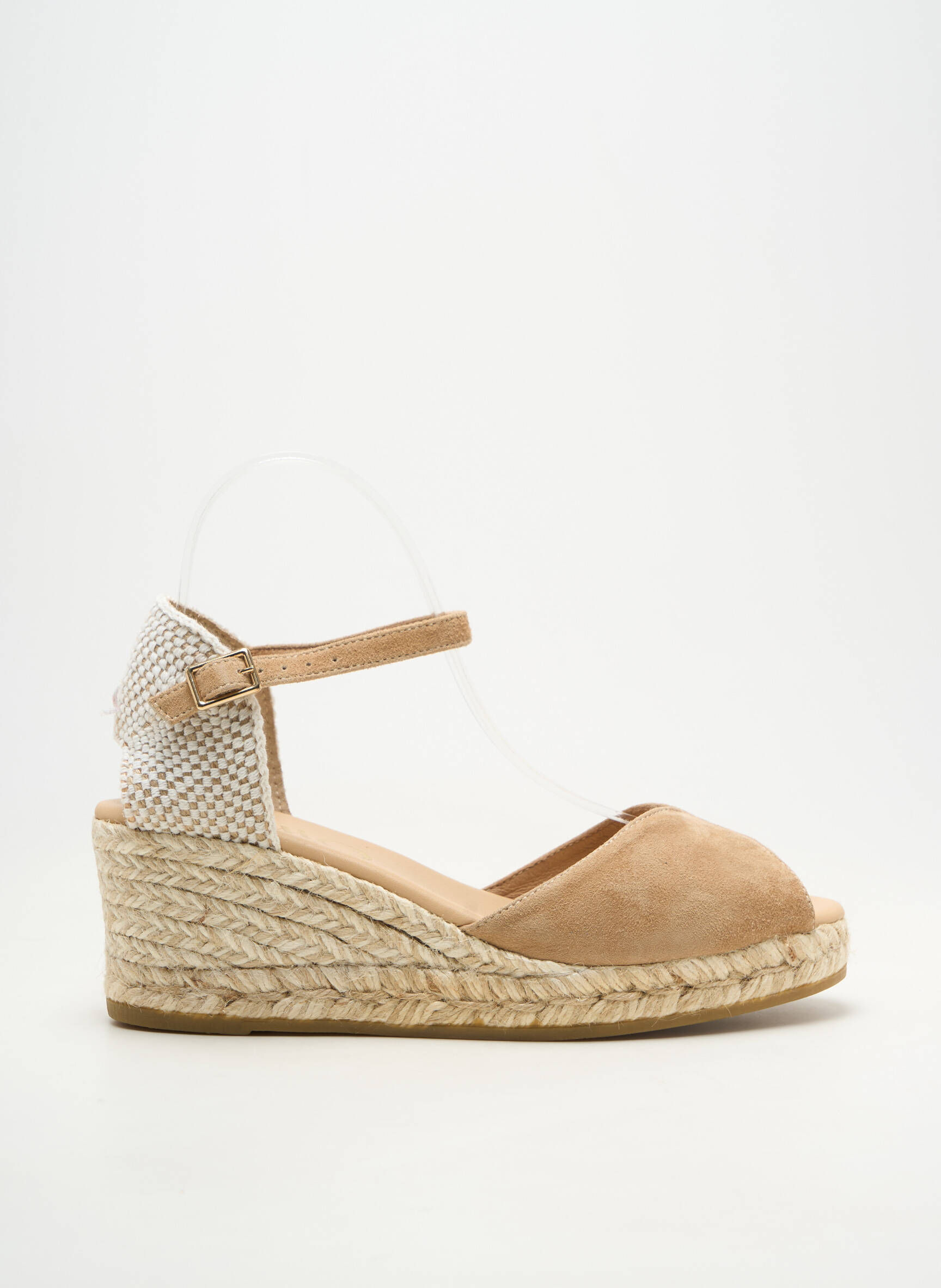 Espadrilles fermeture boucle(s) talon de 4 à 6cm beige GAIMO femme