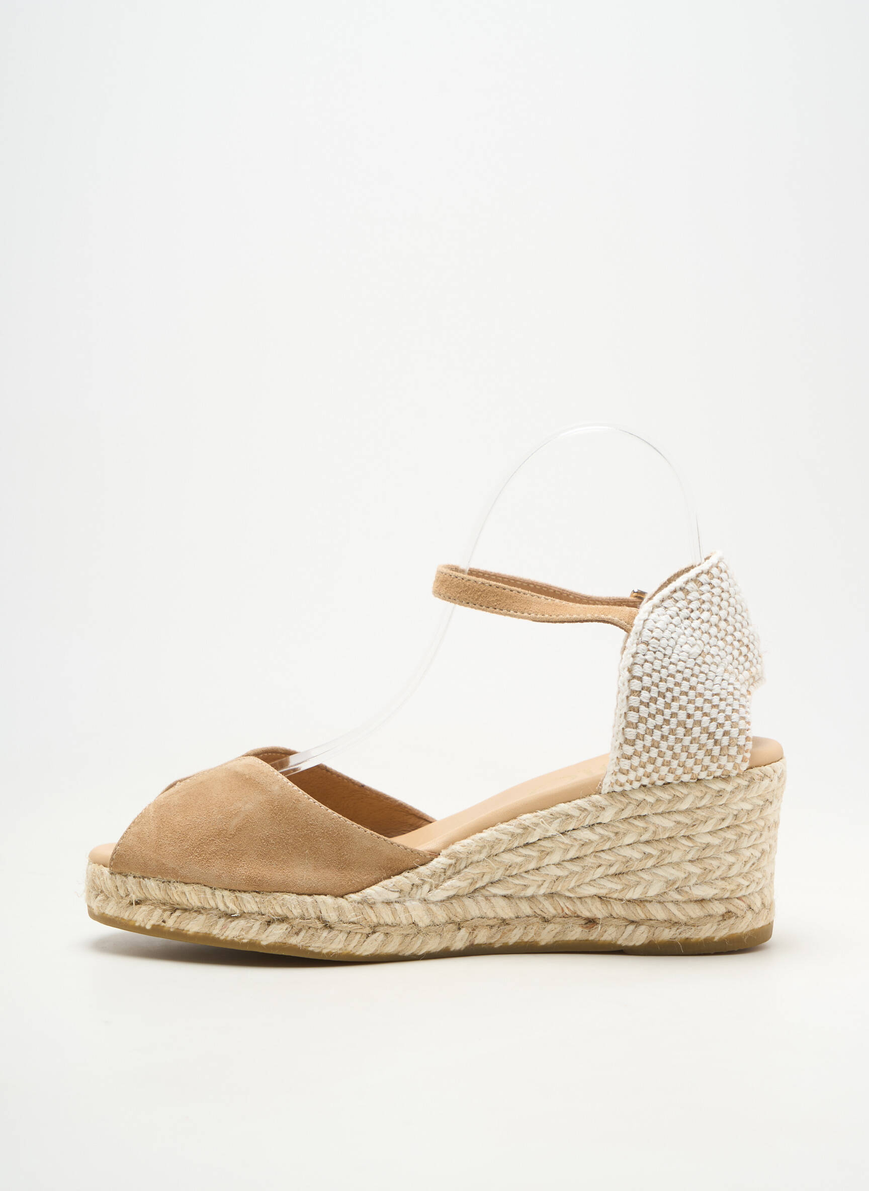 Espadrilles fermeture boucle(s) talon de 4 à 6cm beige GAIMO femme
