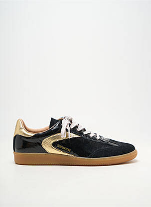 Baskets matière lisse talon plat jusqu'à 3cm noir 0-105 femme