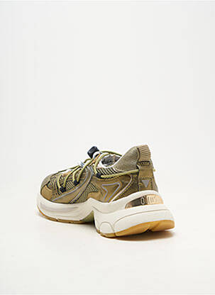 Baskets bout rond talon plat jusqu'à 3cm vert 0-105 femme