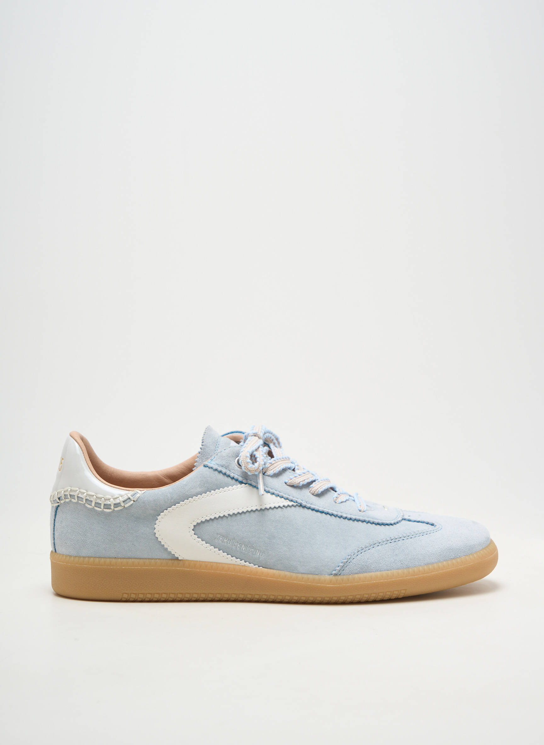 Baskets bout rond talon plat jusqu'à 3cm bleu 0-105 femme