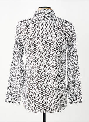 Chemise manches longues imprimé fantaisie blanc BAMBOO'S homme