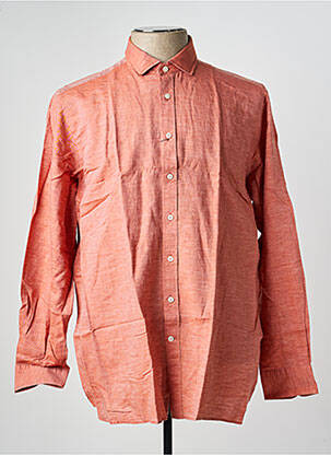 Chemise manches longues tissage popeline orange HACKETT homme