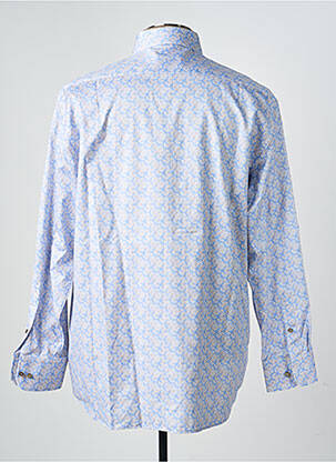 Chemise manches longues imprimé fantaisie bleu 1863 BY ETERNA homme
